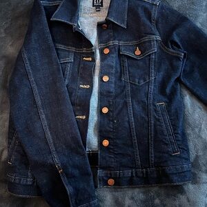 GAP Women's Denim Jacket - Dark Blue